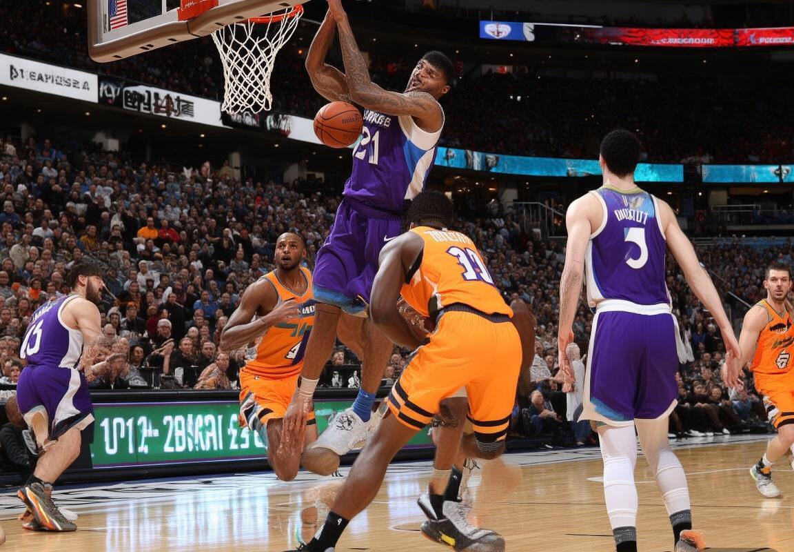 2019年NBA掘金对森林狼精彩对决回顾：约基奇内线强打，穆雷三分制胜(图1)